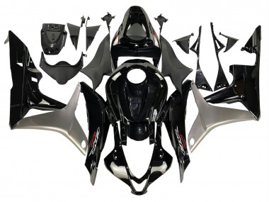 Kits Carénage Moto Honda CBR600RR 2007-2008 - Argent Noir Brillant
