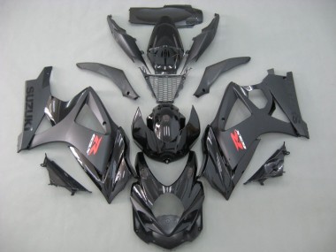Carénages Moto Suzuki GSXR 1000 2007-2008 - Noir Mat Noir Brillant