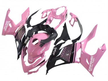 Carénages Moto Kawasaki Ninja 400 2018-2024 - Rose Noir Mat Rayon de Miel