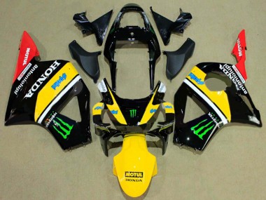 Carénages Moto Honda CBR900RR 954 2002-2003 - Noir Brillant Jaune Rouge Vert Monstre