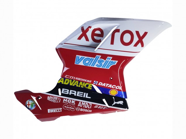 Carénages Moto Ducati 848/1098/1198 2007-2014 - Blanc Rouge Noir Brillant Valsir Xerox