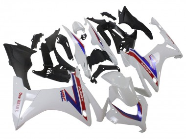 Carénages Moto Honda CBR500R 2013-2015 - Blanc Rouge Bleu HRC