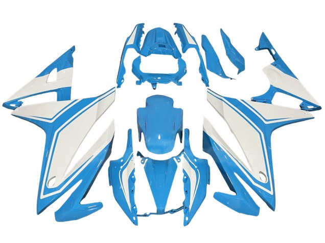 Carénages Moto Honda CBR500R 2016-2018 - Bleu Clair Blanc