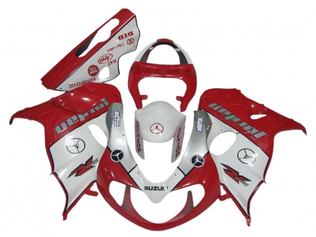 Carénages Moto Suzuki TL1000R 1998-2003 - Rouge Blanc Argent Jordan Motul Dunlop