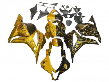 Carénages Moto Honda CBR600RR 2009-2012 - Or Noir Brillant
