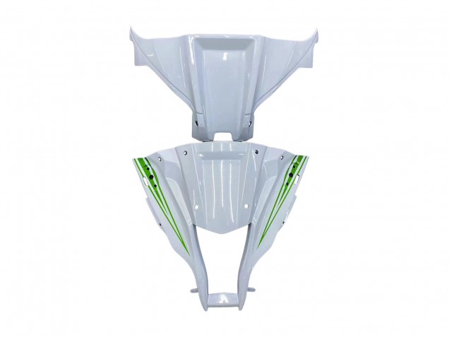 Carénages Moto Kawasaki ZX10R 2011-2015 - Blanc Vert Bande Noir Ninja