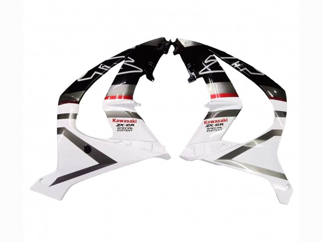 Carénages Moto Kawasaki ZX10R 2011-2015 - Blanc Noir Brillant Noir Mat Rouge