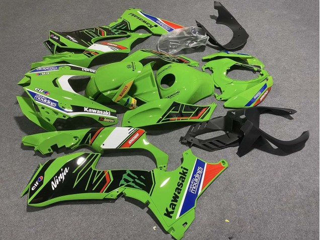 Carénages Moto Kawasaki ZX10R 2021-2025 - Vert Blanc Bleu Noir Rouge Showr Elf Mouldings Monstre