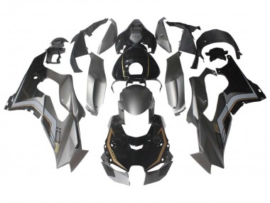 Carénages Moto Kawasaki ZX10R 2021-2025 - Noir Gris Or