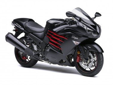 Carénages Moto Kawasaki ZX14R ZZR1400 2012-2024 - Noir Mat Rouge Blanc Ninja