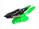 Carénages Moto Kawasaki ZX6R 1998-1999 - Vert Blanc Noir Brillant
