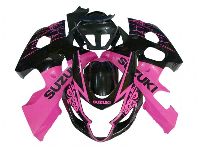 Carénage Moto Suzuki GSXR 600 / GSXR 750 2004-2005 - Rose Noir Brillant
