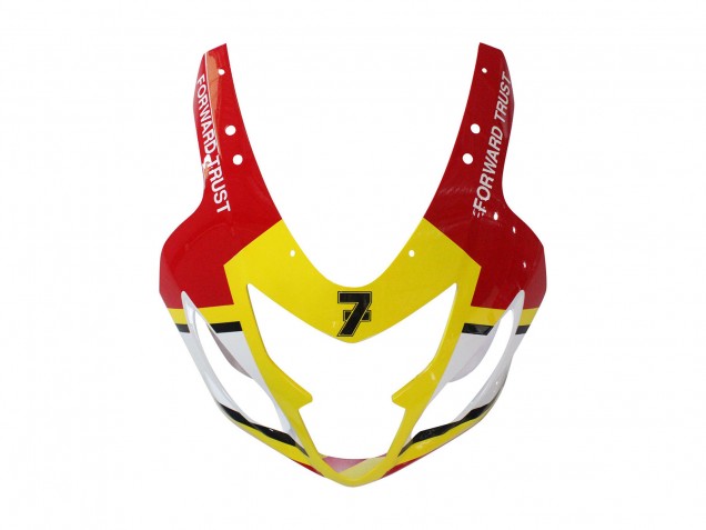 Carénages Moto Suzuki GSXR 600 / GSXR 750 2004-2005 - Blanc Rouge Jaune Michelin Texaon Heron 7