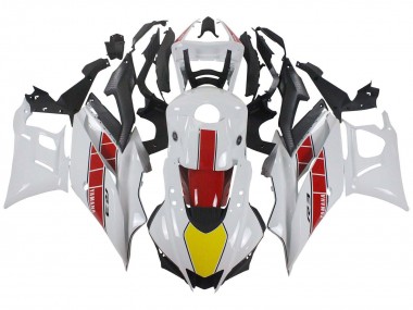 Carénages Moto Yamaha YZF R3/R25 2019-2021 - Blanc Rouge Jaune Noir