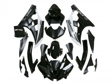 Carénages Moto Yamaha YZF 600 R6 2006-2007 - Noir Brillant Noir Mat Blanc Motul Michelin