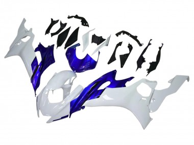 Carénages Moto Yamaha YZF 600 R6 2017-2025 - Blanc Bleu