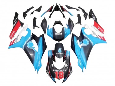 Carénages Moto Yamaha YZF 600 R6 2017-2025 - Blanc Bleu Rouge Noir Petronas 18