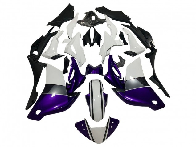 Carénages Moto Honda CBR250RR 2011-2015 - Blanc Violet Foncé Noir