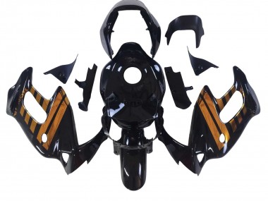 Carénages Moto Honda VTR1000F 1997-2005 - Noir Brillant Or