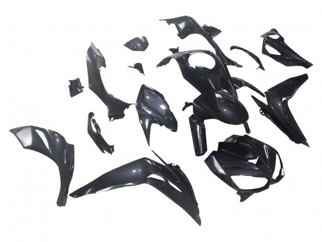 Carénages Moto Kawasaki Z1000 2014-2019 - Noir Fibre de Carbone