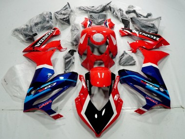 Carénages Moto Honda CBR650R 2021-2023 - Rouge Bleu HRC