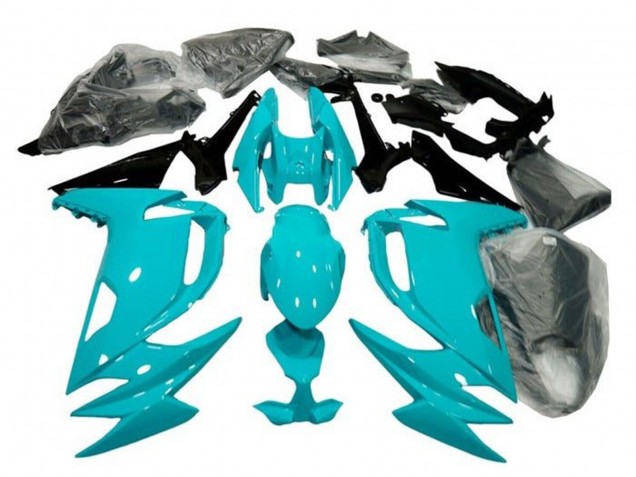 Carénages Moto Kawasaki Ninja 650 EX650 2020-2025 - Bleu Clair Noir