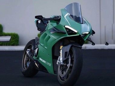 Carénages Moto Ducati Panigale V4 V4S 2020-2021 - Vert Mat Blanc