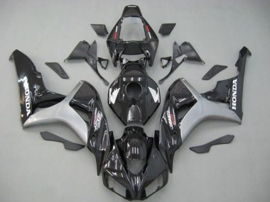 Carénage Moto Honda CBR1000RR 2006-2007 - Argent Noir Brillant