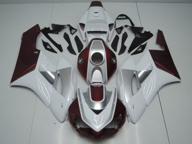 Carénages Moto Honda CBR1000RR 2006-2007 - Blanc Argent Noir Brillant