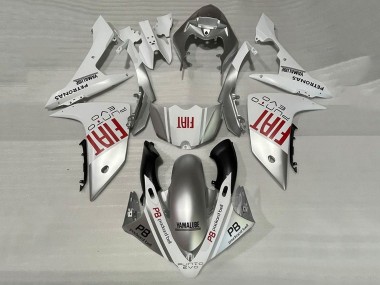 Carénages Moto Yamaha YZF 1000 R1 2007-2008 - Argent Blanc Rouge Fiat