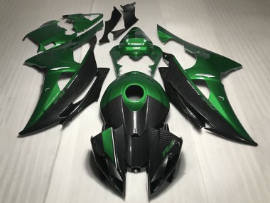 Carénage Moto Yamaha YZF R6 2008-2016 - Vert Fibre de Carbone Style