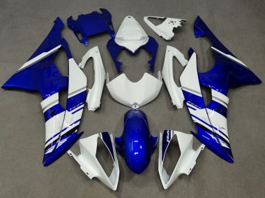Carénages Moto Yamaha YZF R6 2008-2016 - Blanc Bleu