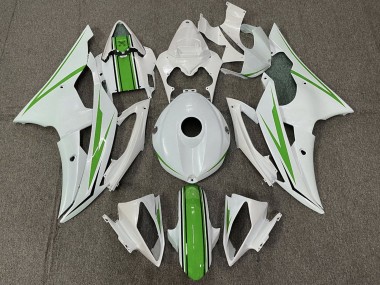 Carénage Moto Yamaha YZF R6 2008-2016 - Blanc Vert