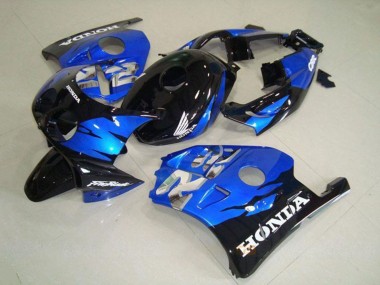 Carénages Moto Honda CBR250RR MC22 1990-1998 - Bleu Noir Brillant