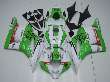Carénages Moto Honda CBR600RR 2009-2012 - Blanc Vert Rouge Go Fun