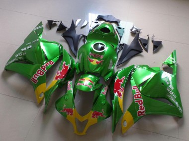 Carénages Moto Honda CBR600RR 2009-2012 - Vert Jaune Red Bull