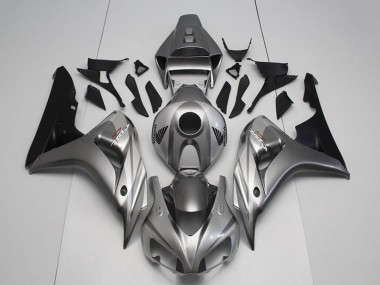 Kits Carénage Moto Honda CBR1000RR 2006-2007 - Argent Noir Brillant
