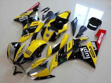 Carénages Moto Yamaha YZF R6 2006-2007 - Jaune Noir Brillant Rouge Vert Motul Monstre