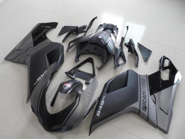 Carénages Moto Ducati 848 2007-2014 - Gris Noir Mat