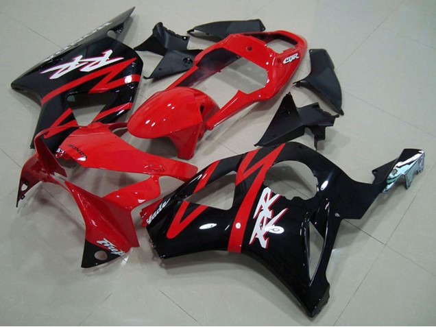 Carénage Moto Honda CBR900RR 954 2002-2003 - Rouge Noir Brillant Bande