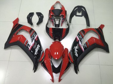 Carénages Moto Kawasaki ZX10R 2016-2020 - Rouge Marron Noir Brillant Blanc