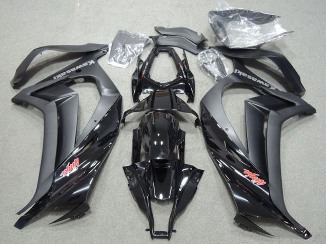 Carénages Moto Kawasaki ZX10R 2011-2015 - Noir Brillant Noir Mat Rouge Ninja