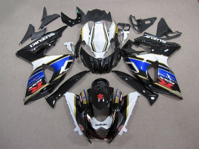 Carénage Moto Suzuki GSXR 1000 2009-2016 - Blanc Bleu Noir Dark Dog